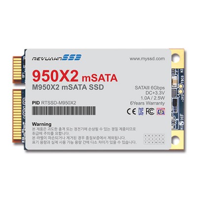 리뷰안 950X2 mSATA 120GB/240GB mini S-ATA