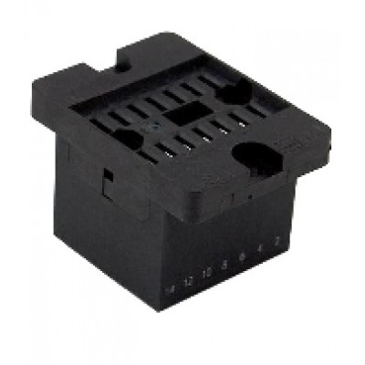 V31 socket - Faston terminal, panel mount