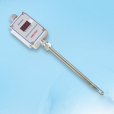 열식 질량유량계 ( Thermal Mass Flow Meter ) 가스유량, 공기유량 측정, 혼합개스 유량측정, 컴팩트형 , Low Cost, OEM용, ±1.0% 정확도, ±0.2% 재현성, 출력 4~20 mA, Pulse, Hi-Lo Alarm, Modbus 485, 고휘도 4-Digit LED 디스플레이